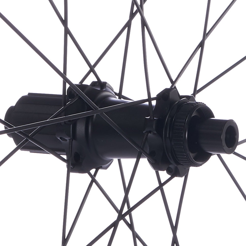 bestrating Modderig Voorouder Carbon Disc Wielset 50mm hoog 11/12speed Naven Steekas 12mm , Center-lock ,  Clincher - Delta Bikes