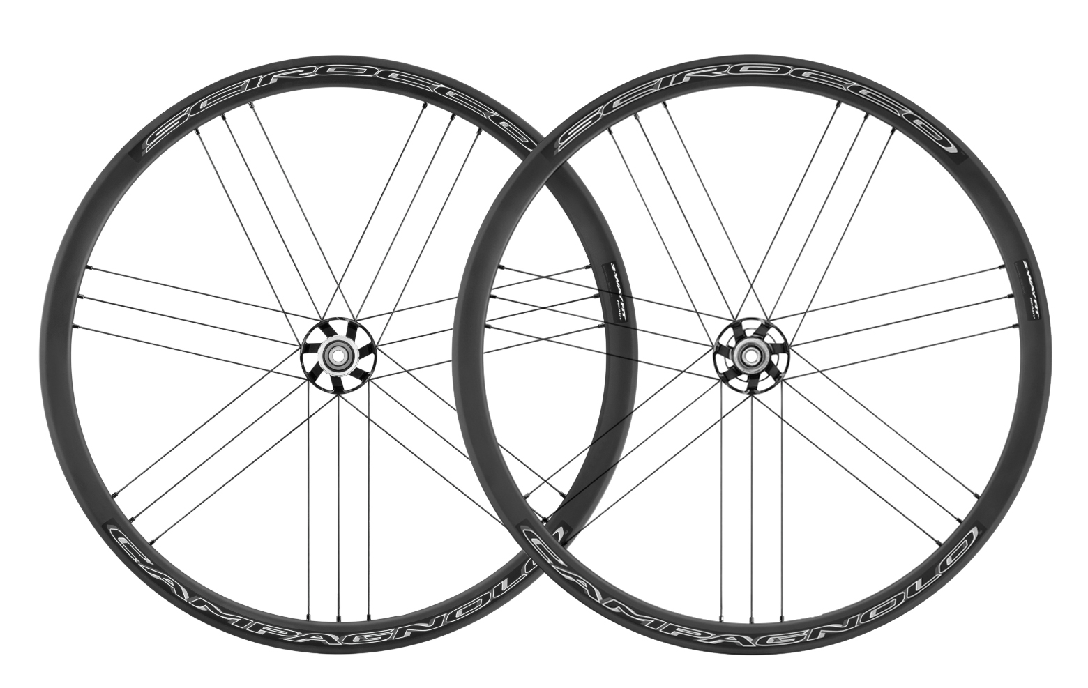 Terugroepen opblijven Ounce Campagnolo Scirocco Disc Race Wielset ,, 33mm Hoog Zwart Center-lock  Shimano body - Delta Bikes