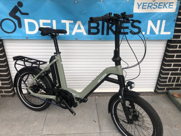 Victoria Scalyo 3  E-bike vouwfiets , met Gates Belt , Riemaandrijving  Camper Vouwfiets E-bike !!  Kleine lak schade