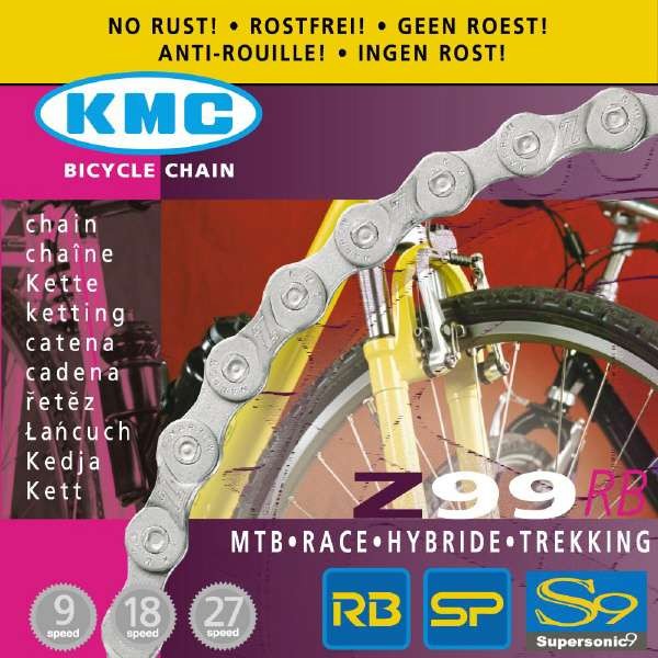 Betsy Trotwood Persoonlijk Draaien KMC Ketting Z99RB 9sp (geen roest) - Delta Bikes
