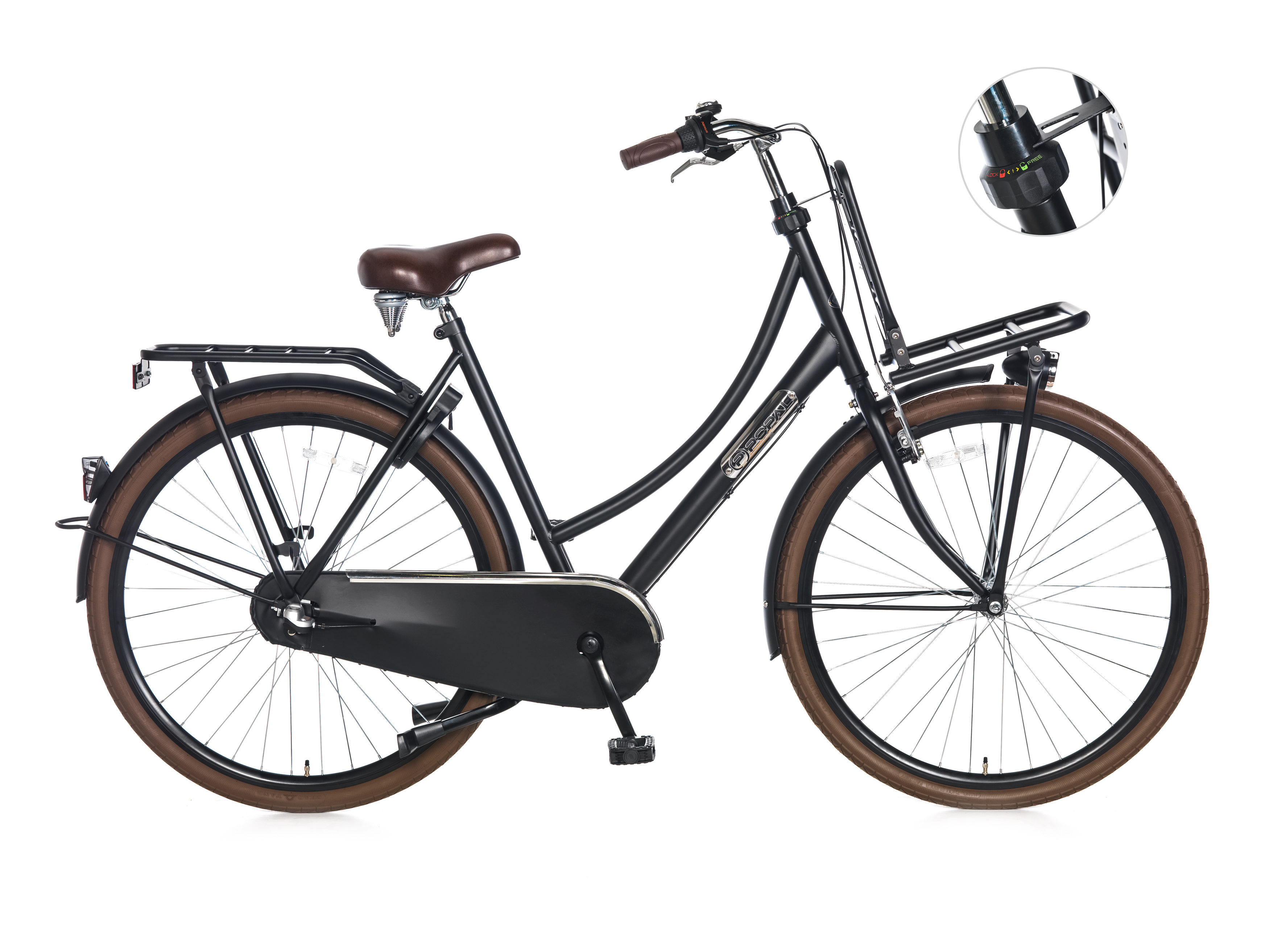 Handelsmerk diefstal last Popal Daily Dutch Basic+ 3 versnellingen 28 Inch gemonteerd ,, De fiets  wordt gemonteerd geleverd in rolkarton. - Delta Bikes